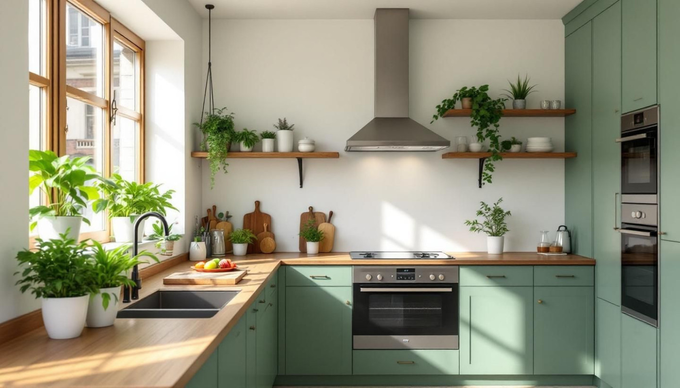 Comment les nuances de vert influencent l'ambiance de votre cuisine ?